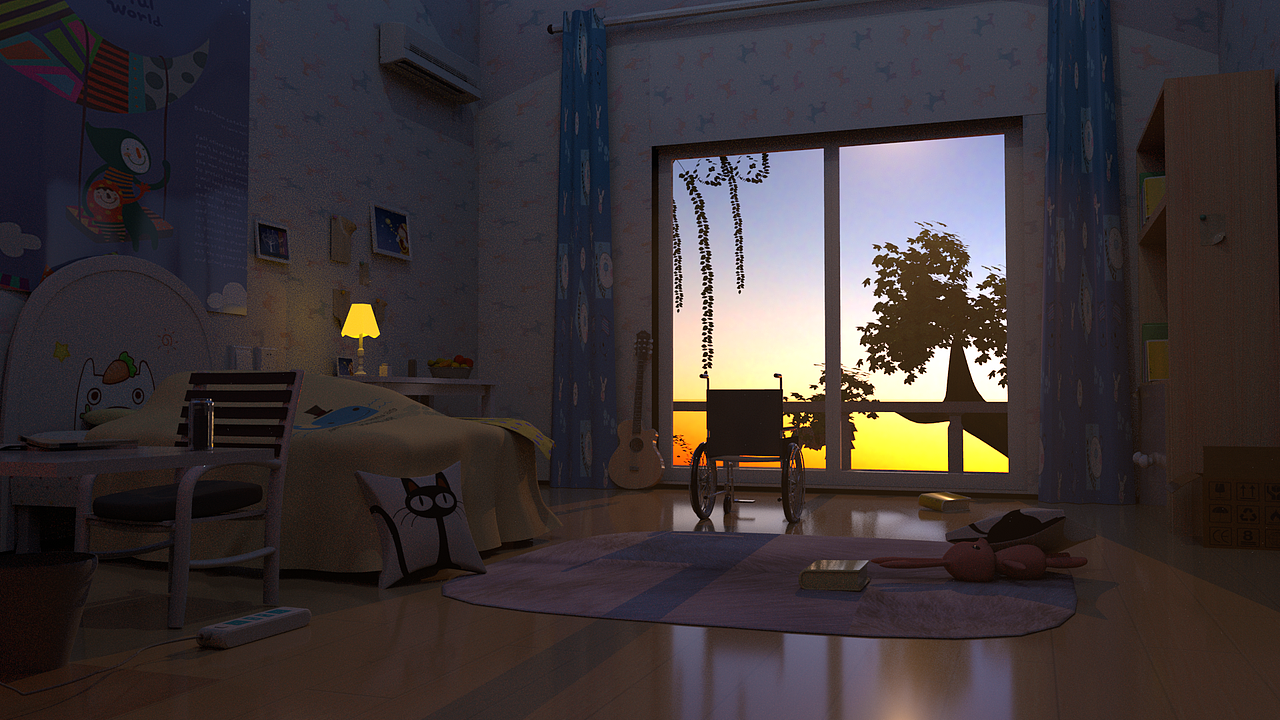 场景模型制作和渲染