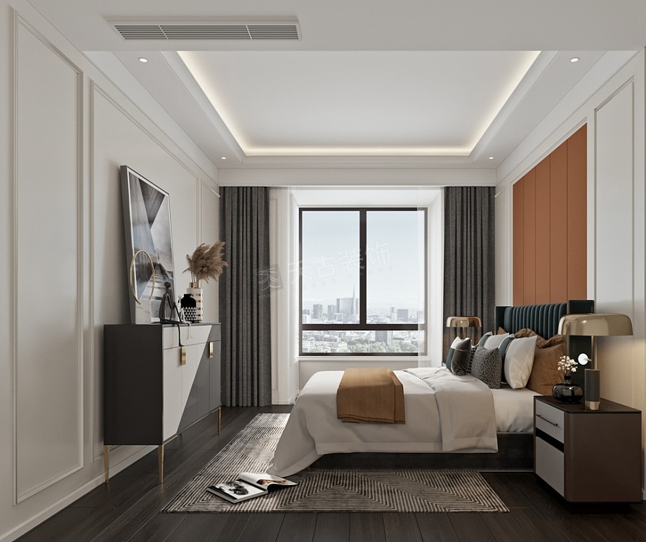 恒大优活城装修,叠拼别墅设计效果图,天古装饰装修工地