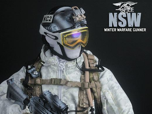 SoldierStory 新品：1/6 美军海豹特种部队 雪地机枪手