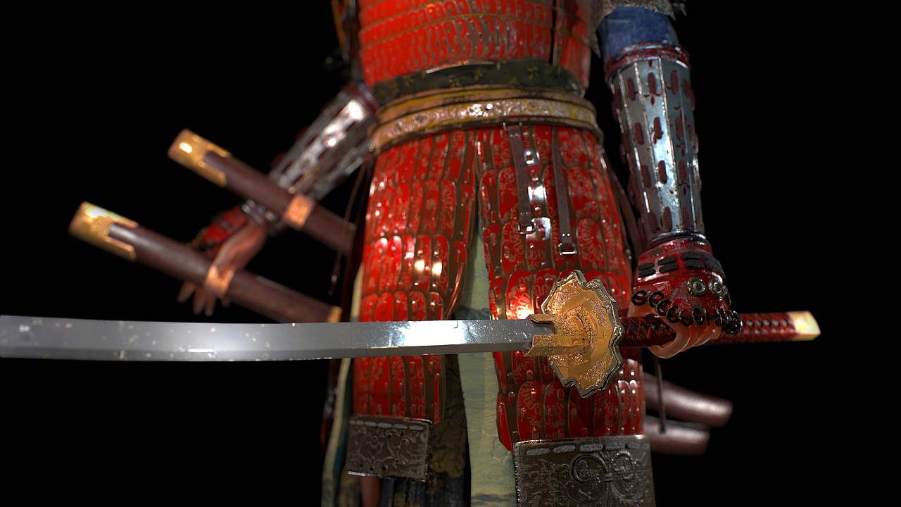 古风女角色甲胄练习