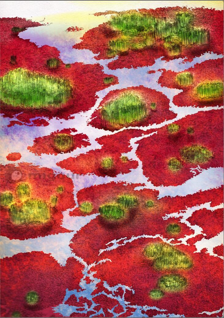 紅海灘之圓境印象（圖ZODI0MDQxMjg=） - 藝術(shù)插畫 - 站酷設(shè)計師米果migour原創(chuàng)素材 - 站酷ZCOOL