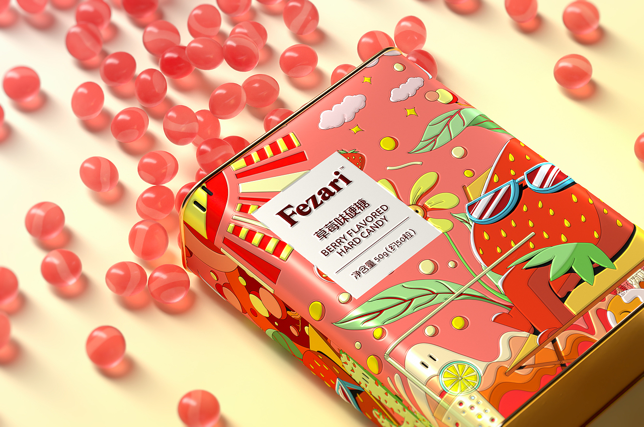 fezari硬糖包装设计