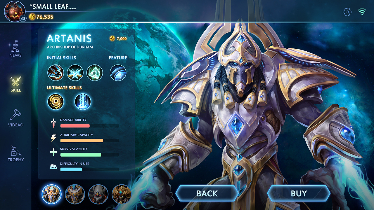 个人作品-《Heroes of the Storm》（2017）（图ZOTk1NTMyNDQ=） - 游戏UI - 站酷设计师S_Leaf原创素材 - 站酷ZCOOL