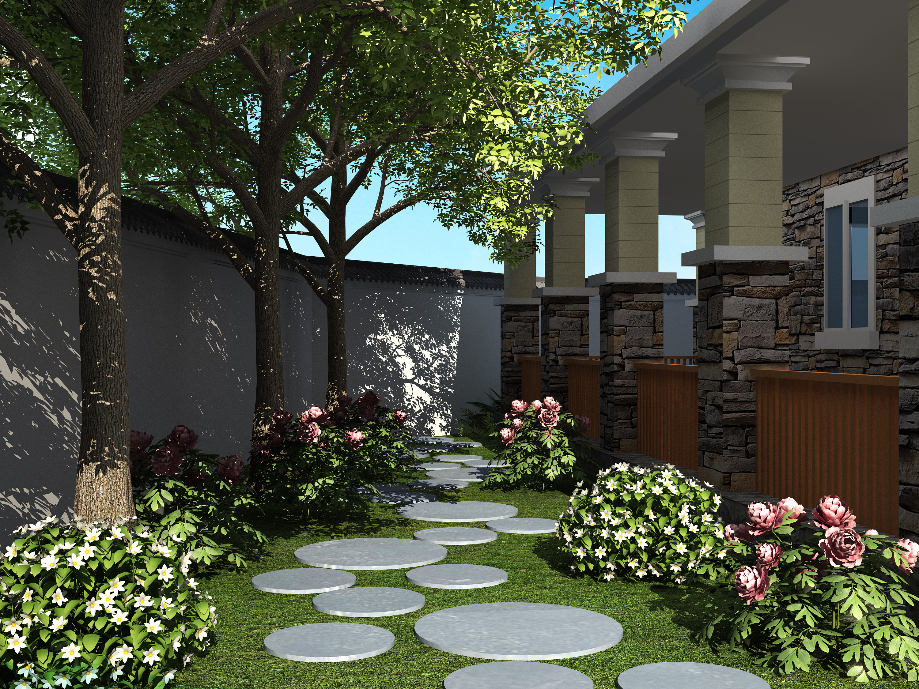 庭院鸟瞰大图|空间|景观设计|清清设计 - 原创作品 - 站酷 (zcool)