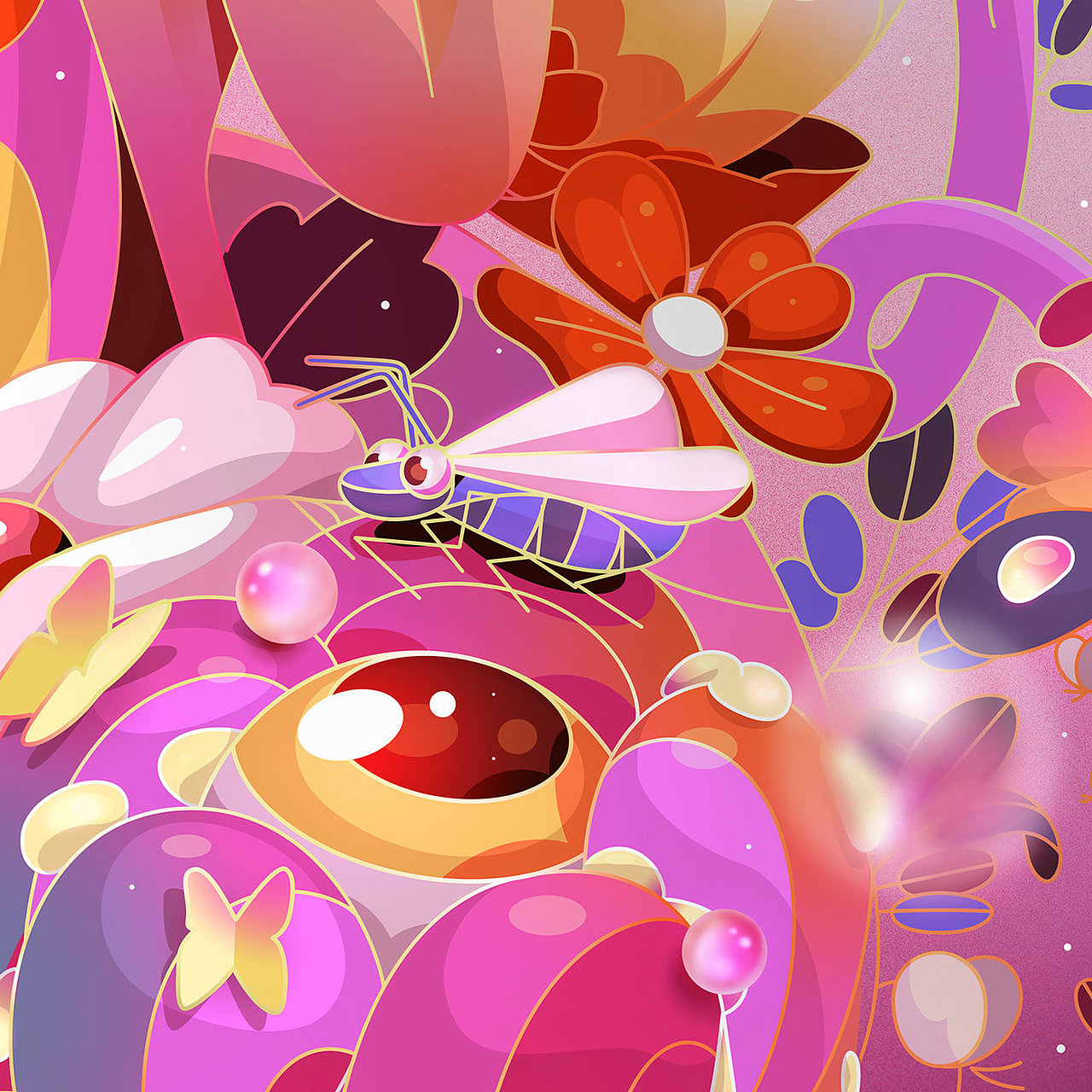 心灵花园（图ZMjg2NTU0MzY4） - 商业插画 - 站酷设计师弥青藤原创素材 - 站酷ZCOOL