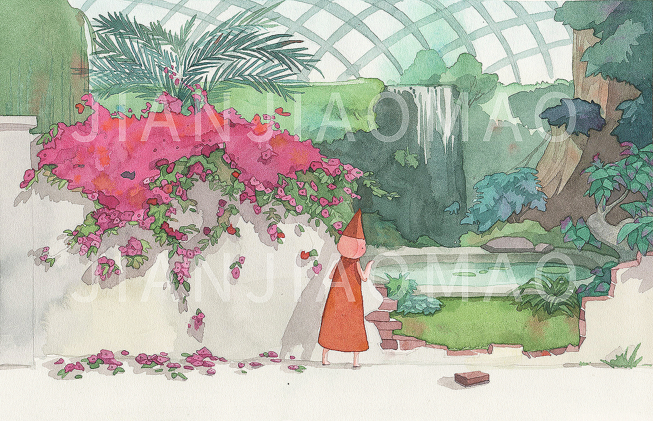 植物园（图ZMTI2NzY2OTQw） - 商业插画 - 站酷设计师尖角帽原创素材 - 站酷ZCOOL