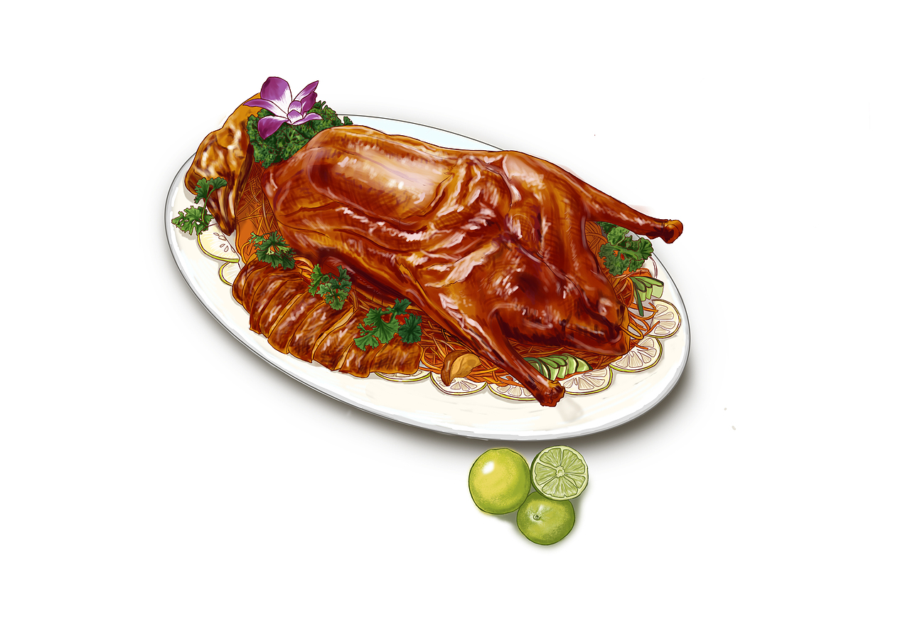 手绘广东美食菜色（图ZNTQ1NTcwNzI=） - 商业插画 - 站酷设计师健美糖原创素材 - 站酷ZCOOL