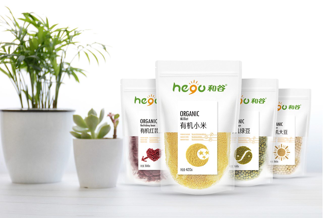 和谷 有机杂粮包装设计