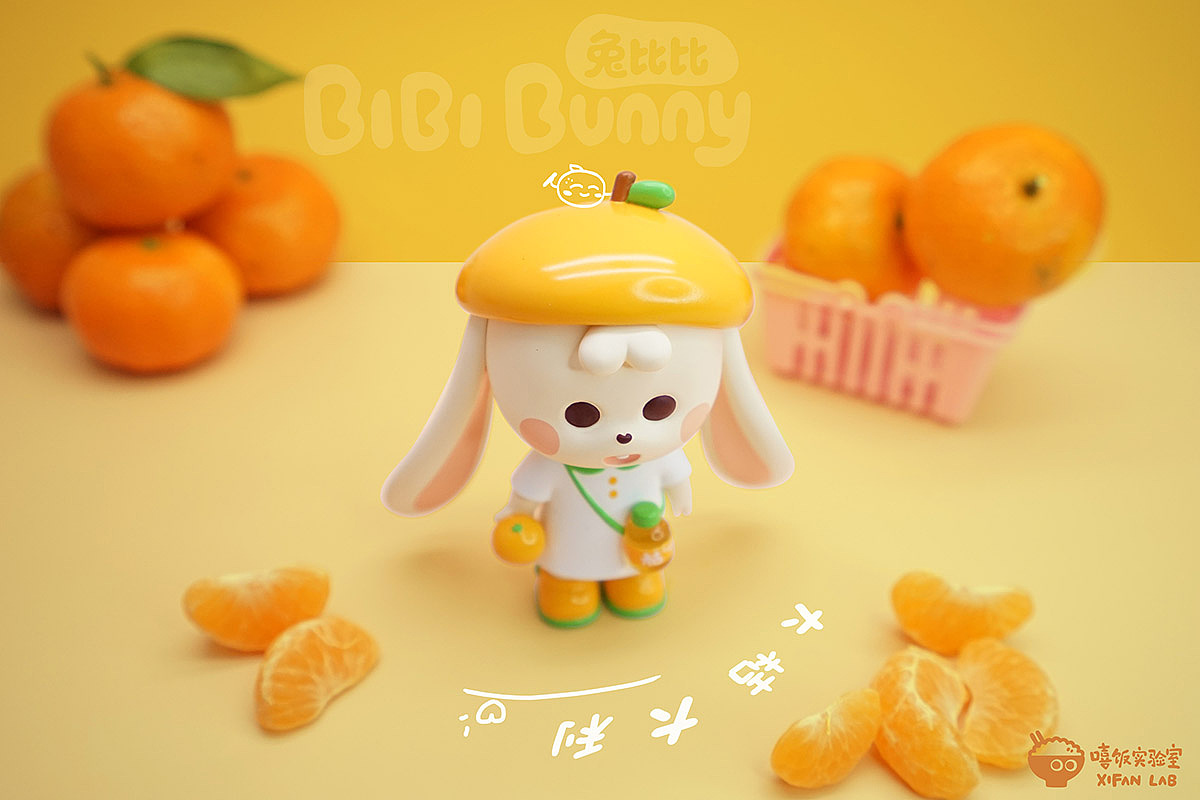 潮玩限定 | 兔比比小桔子（图ZMjgxMzcxNDE2） - 玩具 - 站酷设计师嘻饭实验室原创素材 - 站酷ZCOOL