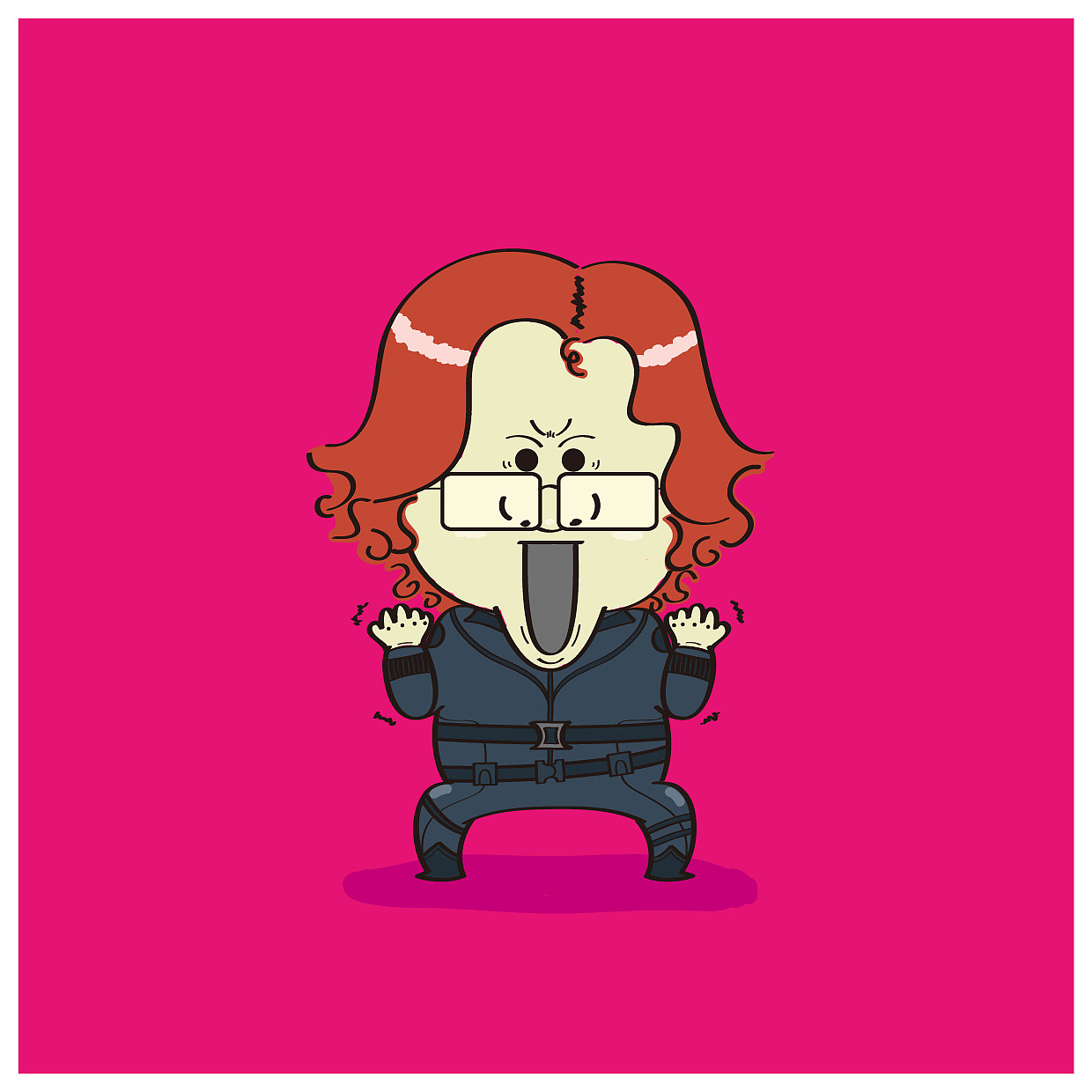 【漫威人物插画形象-nvidia ceo 黄仁勋 】