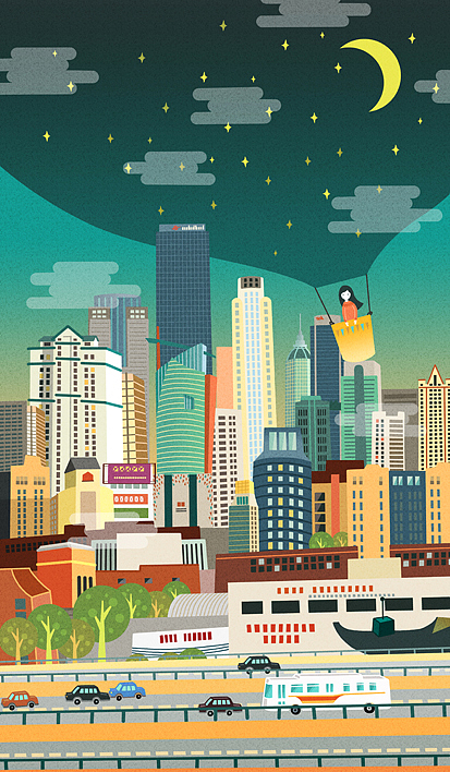 带我去滑雪&飞到城市上空（图ZMTkzMjY1ODA=） - 创作习作 - 站酷设计师Bigfish大鱼君原创素材 - 站酷ZCOOL