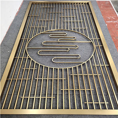 南昌酒店铝雕镂空仿古铜屏隔断众钰定制