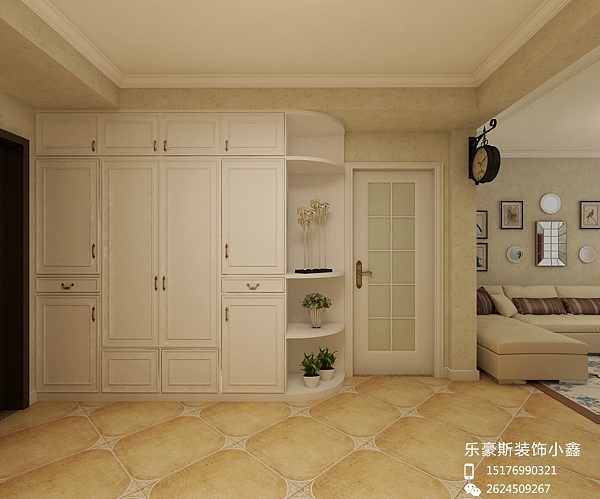 【奥北公元三居室简美装修案例】——石家庄乐豪斯装饰小鑫