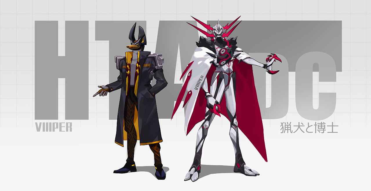 警与匪,犬与博士|插画|游戏原画|viiiper_原创作品-站酷zcool