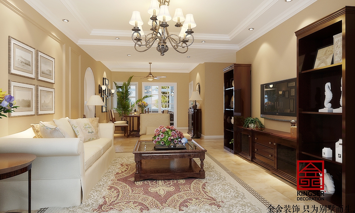 金舍装饰—国赫红珊湾—美式风格—装修案例