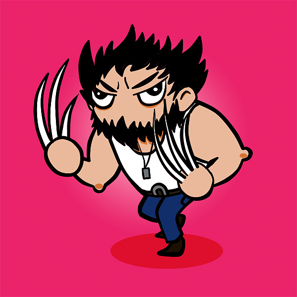 wolverine(不要问我为啥是粉红色 狼叔就是粉红属性 嗯哼)