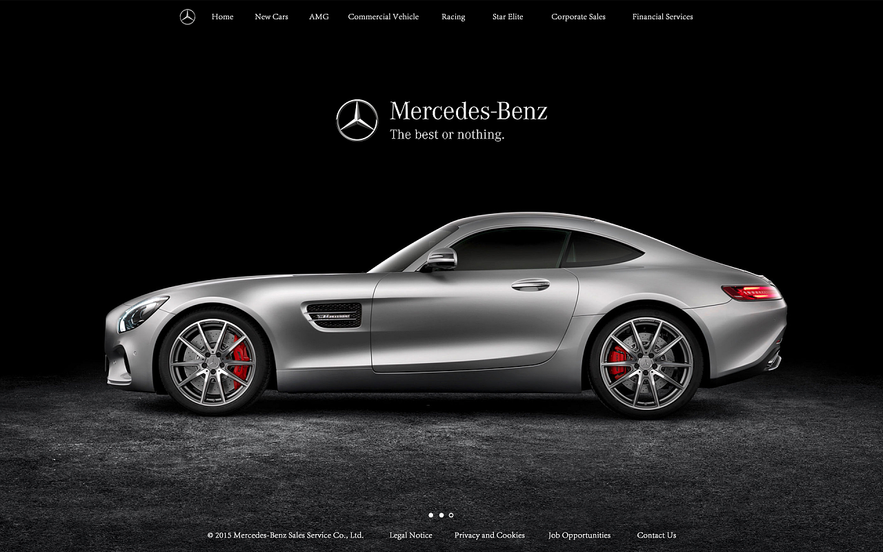 mercedes-benz网站首页 改版