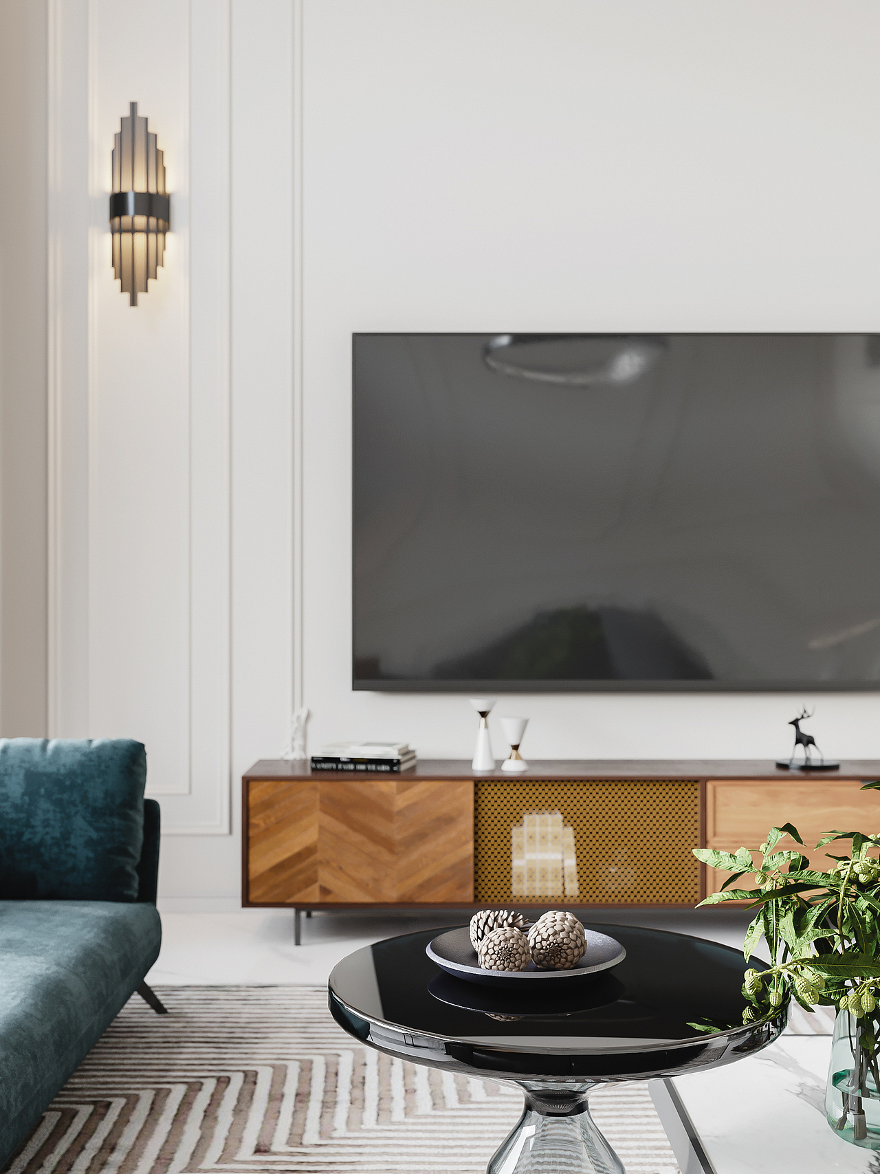 现代混搭风格效果图