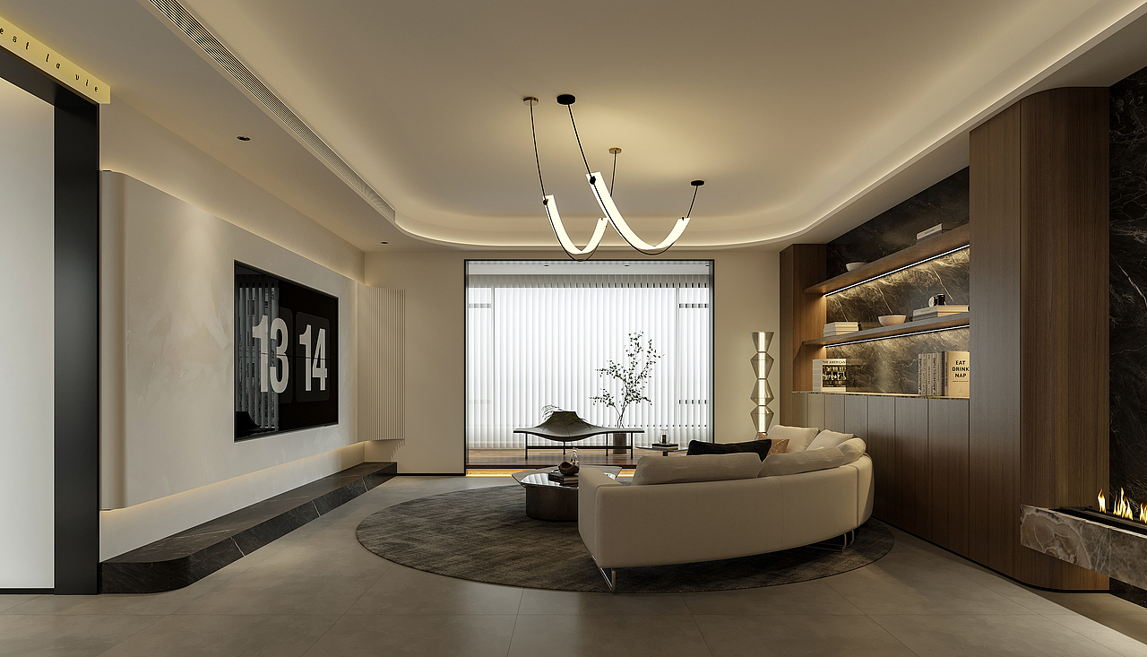 现代简约风格效果图表现