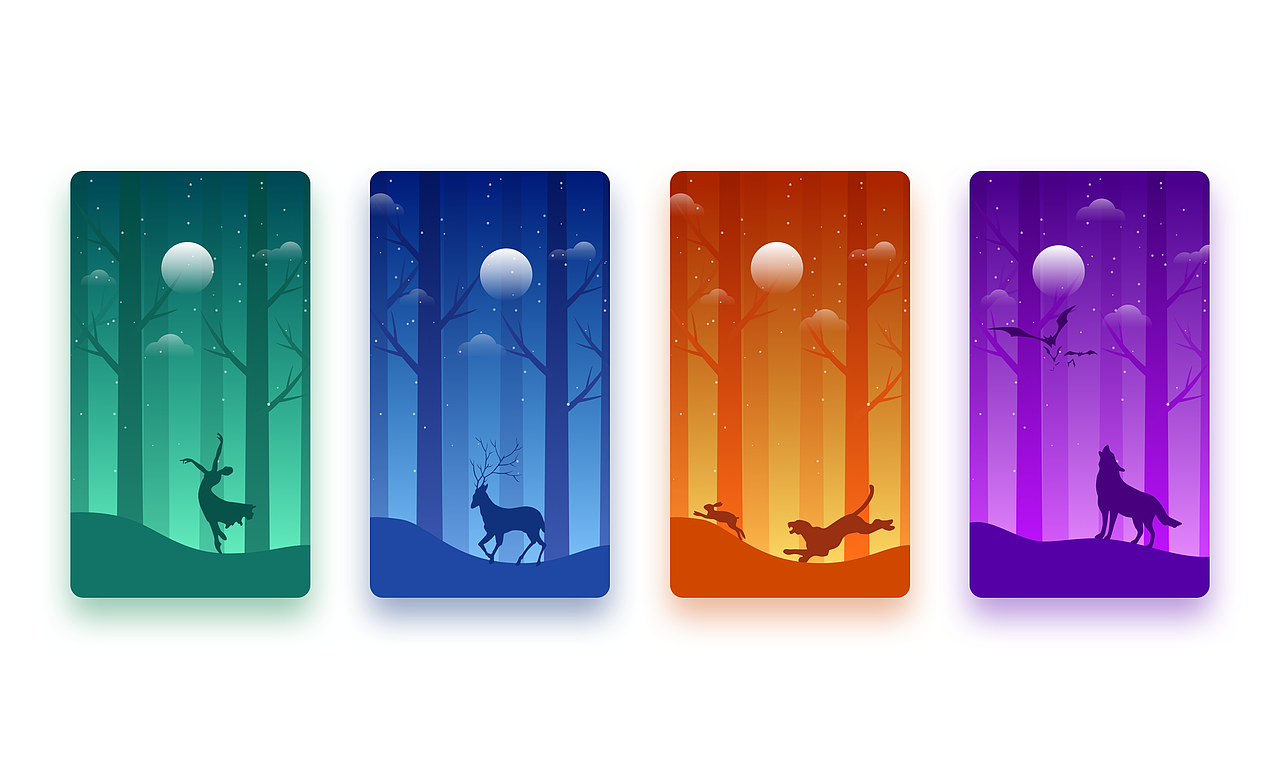 配色场景插画练习（图ZOTkyMzMxMTY=） - 创作习作 - 站酷设计师Nina温水煮青蛙原创素材 - 站酷ZCOOL