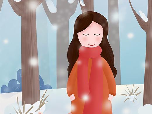 節(jié)氣大雪（個(gè)人主頁(yè)-ZMzg2MjY5NDA=） - 藝術(shù)插畫(huà) - 站酷設(shè)計(jì)師愛(ài)跳的木頭人原創(chuàng)素材 - 站酷ZCOOL