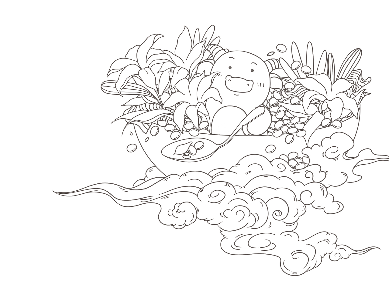 牛一羞IP表情包及延展包装设计