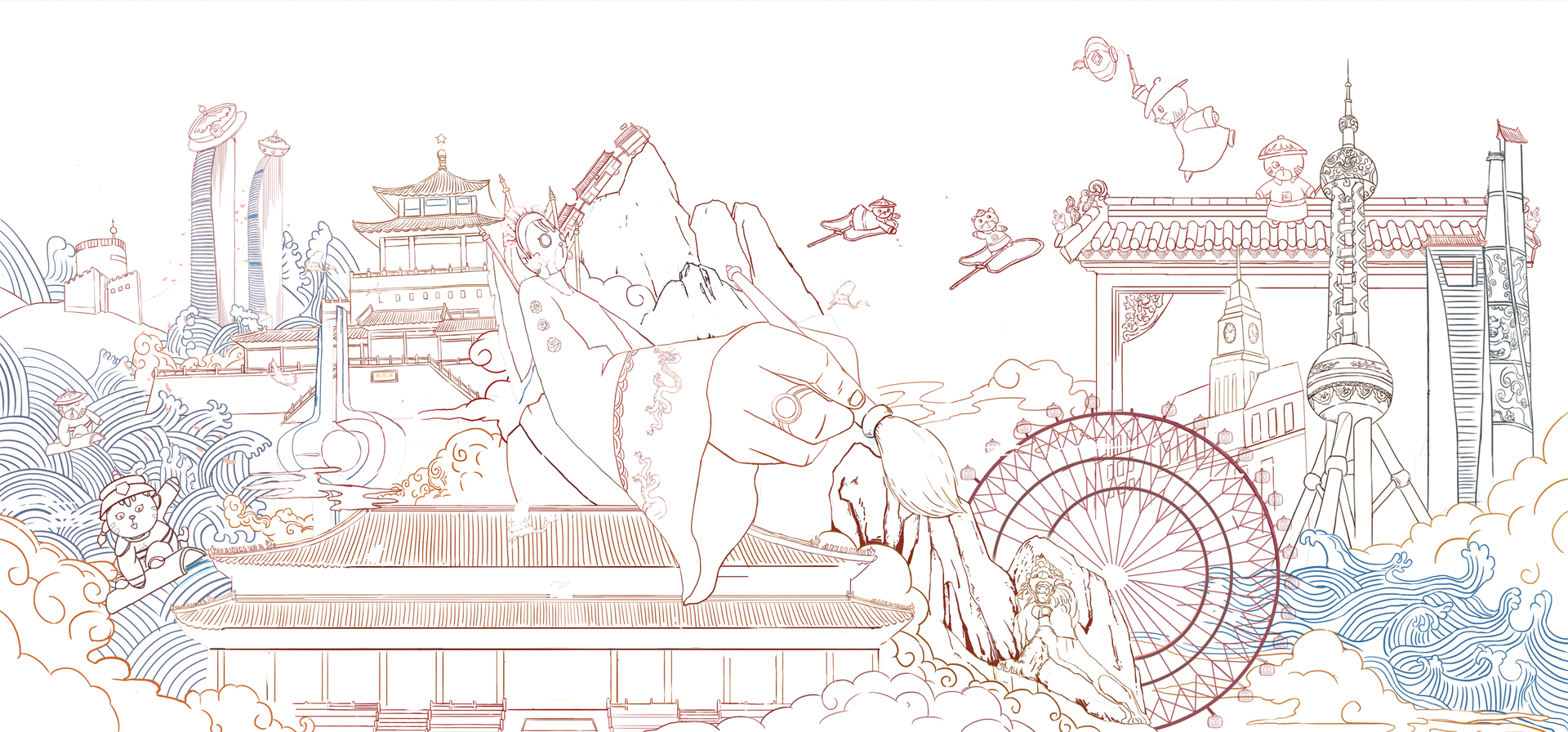 世茂&故宫四城文创快闪项目视觉海报（图ZMTU1NjQ2OTYw） - 商业插画 - 站酷设计师holar原创素材 - 站酷ZCOOL