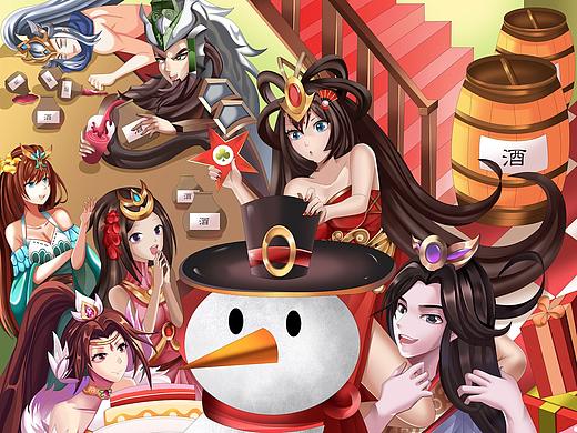 圣诞快乐（个人主页-ZNTA2MjA3NzI=） - 游戏原画 - 站酷设计师锦鲤268原创素材 - 站酷ZCOOL