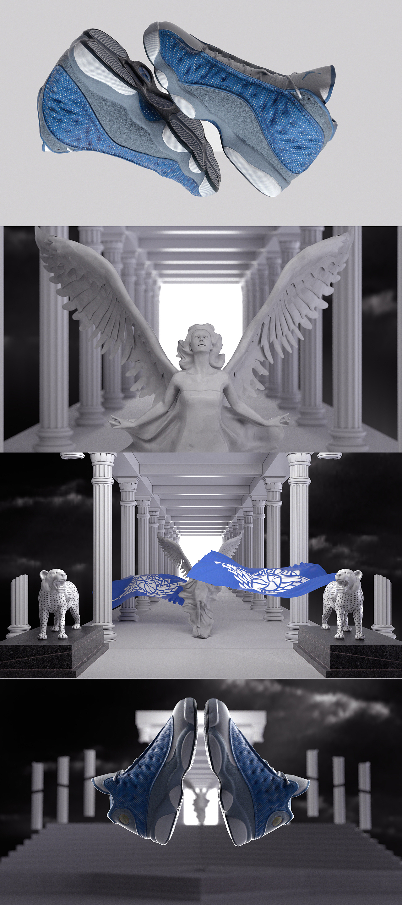 C4D\AJ13动态广告（图ZMjkyMTI0NTA4） - 产品 - 站酷设计师喂喂喂__原创素材 - 站酷ZCOOL