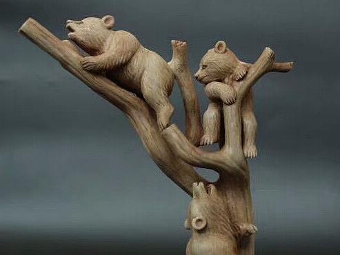 三只小熊的幸福生活【鹿角戏工作室】（个人主页-ZMjcxNjYwNjg=） - 工艺品设计 - 站酷设计师鹿艺文化原创素材 - 站酷ZCOOL