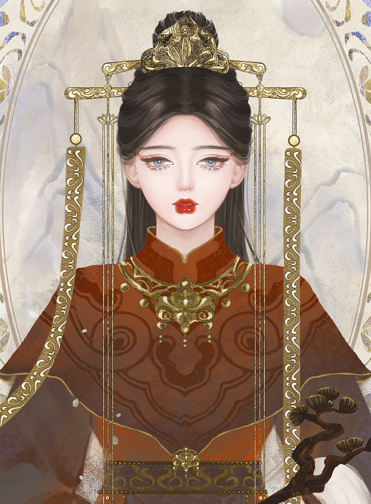 杏花花神拟人：道觐（图ZMzEwODMzMTcy） - 创作习作 - 站酷设计师灵彾原创素材 - 站酷ZCOOL