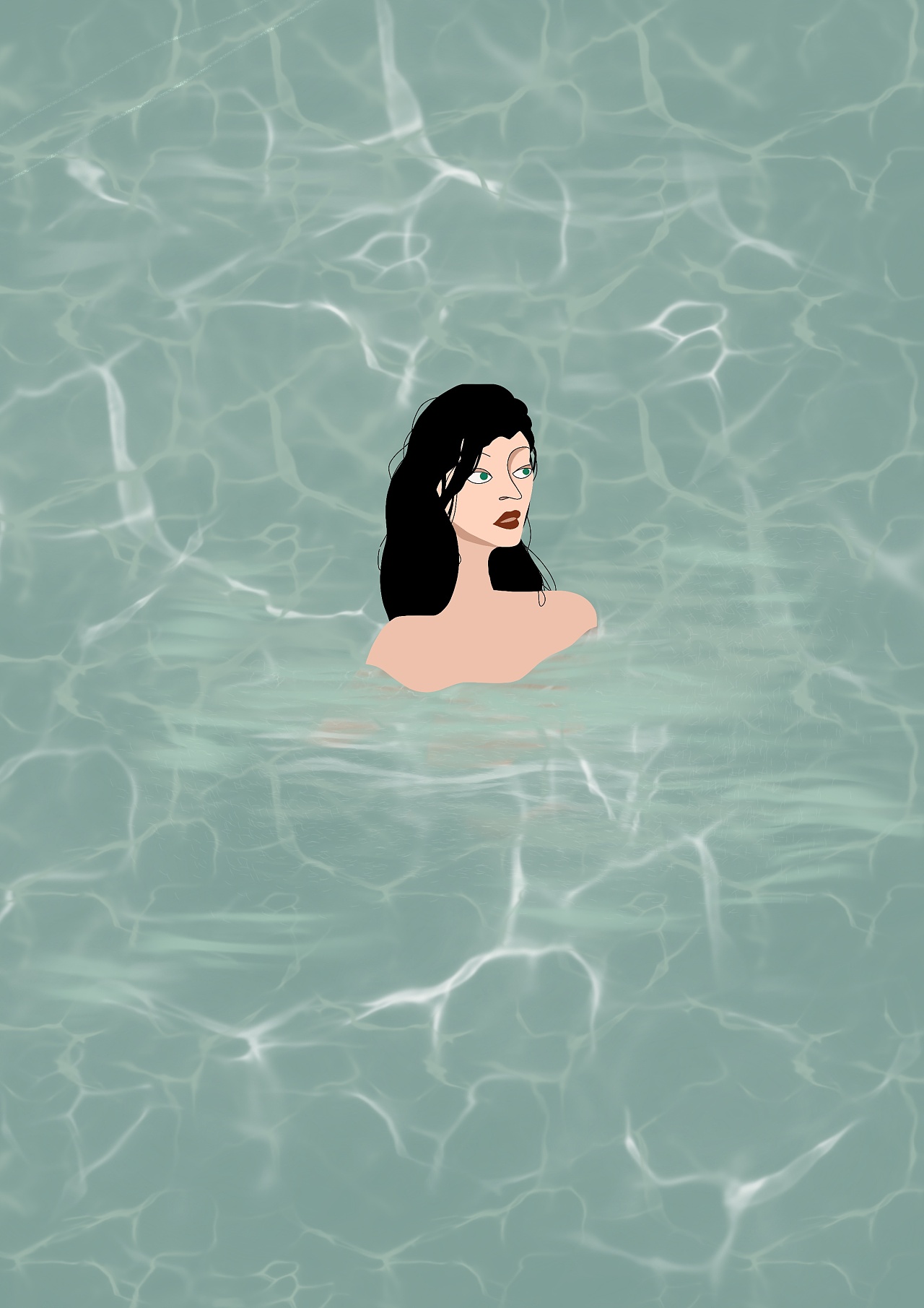 水中|插画|创作习作|夏阿霁 - 原创作品 - 站酷 (zcool)