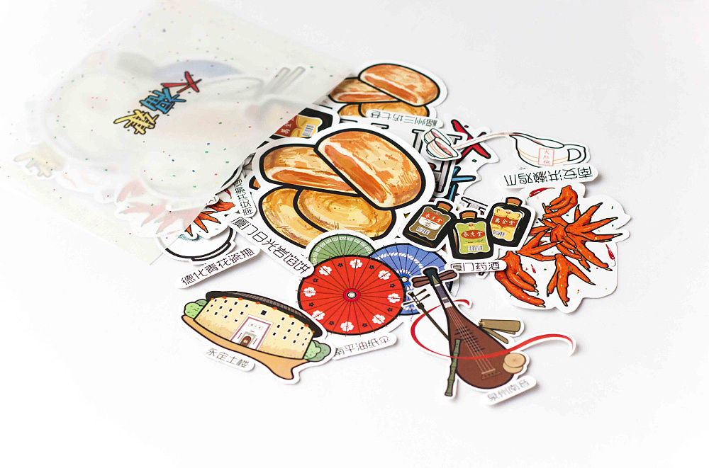 商业平面插画《福建特产》