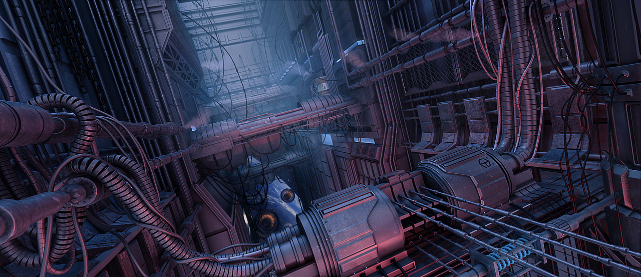 maya科幻场景建模静帧练习