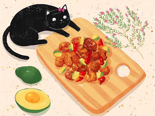 《情绪厨房》美食插画（个人主页-ZMzU3MzE0NzI=） - 商业插画 - 站酷设计师沐沐天原创素材 - 站酷ZCOOL