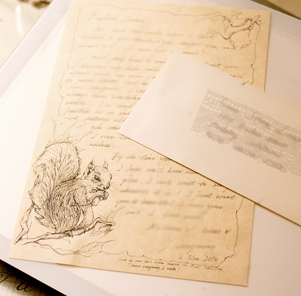 松鼠信纸