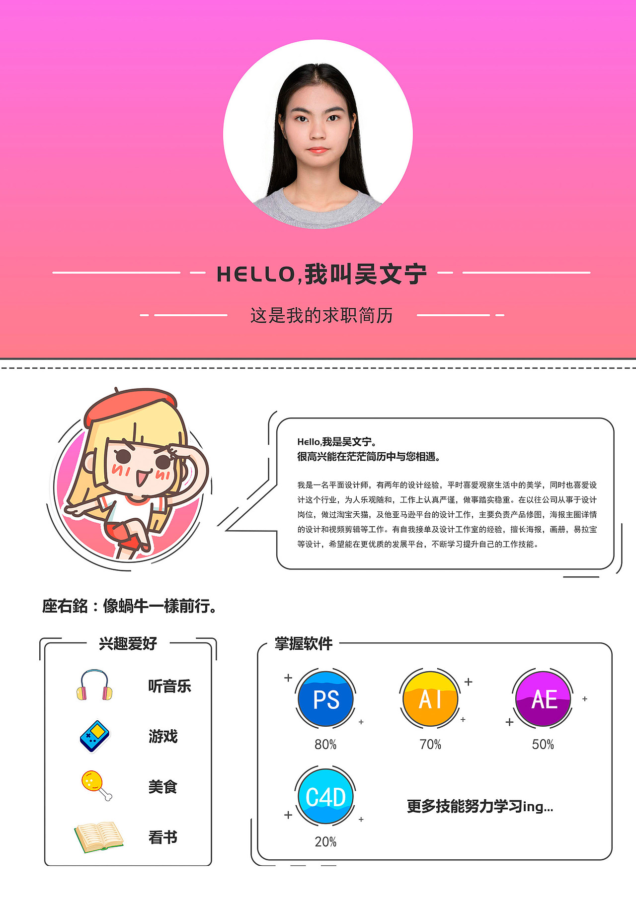 简历作品集（图ZMjE1NDEyMzA4） - 其他平面 - 站酷设计师熊啾啾啊原创素材 - 站酷ZCOOL