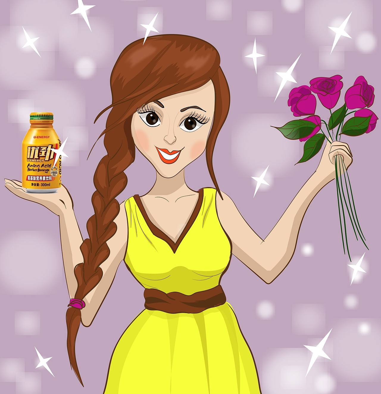 三八妇女节给优劲画的