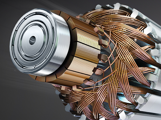 电机建模渲染3dmax、vray、ps ​​​​