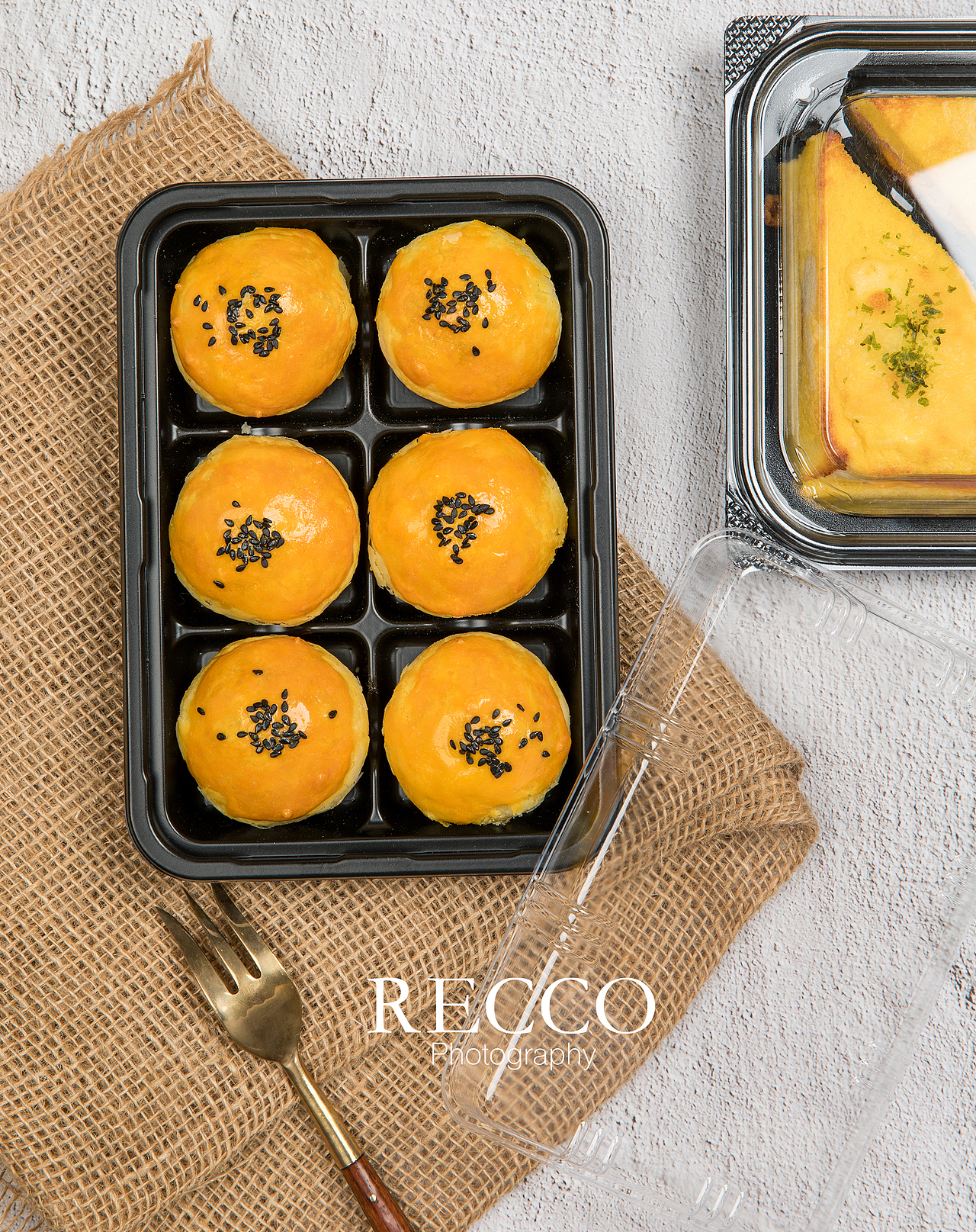 /RECCO/一次性环保餐具透明塑料包装盒产品美食摄影