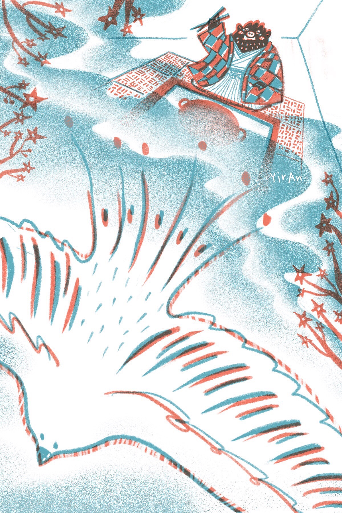 安房直子童话《酱萝卜之夜》书籍插画（图ZMTY5MjEwNTU2） - 商业插画 - 站酷设计师YirAn怡然原创素材 - 站酷ZCOOL