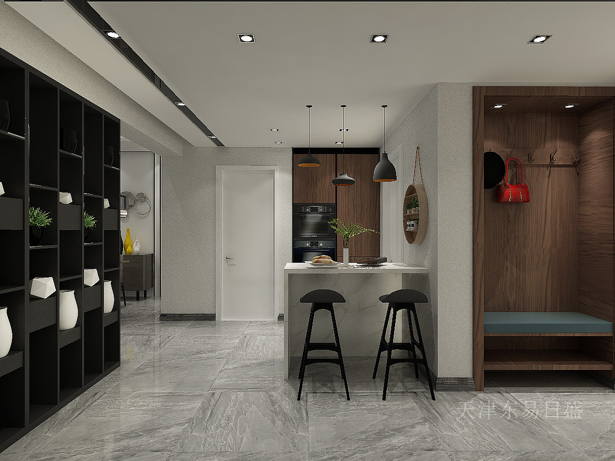 300平北欧极简风格装修效果图，具有简洁、自然的特点