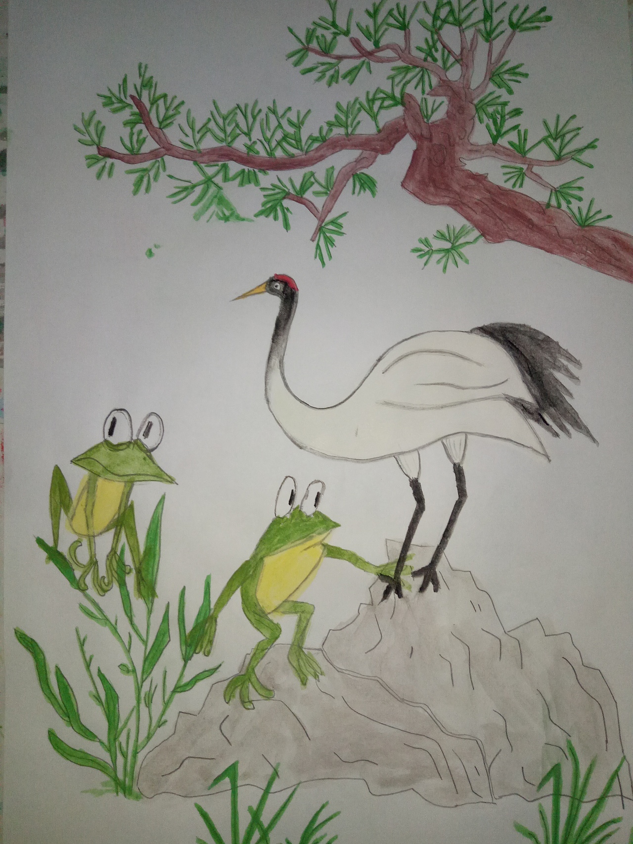 羡青山有思,白鹤忘机