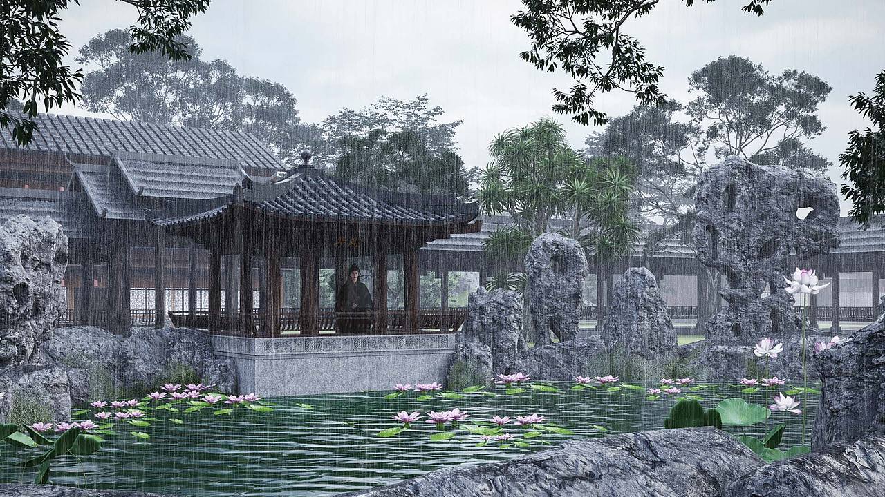 Lumion《亭》（图ZMjgxMTA2Mzk2） - 建筑设计 - 站酷设计师噜嚕噜噜鲁鲁修原创素材 - 站酷ZCOOL