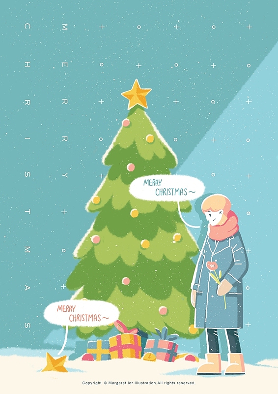 Chtistmas. 圣诞快乐~（图ZMTAwODI0ODQw） - 艺术插画 - 站酷设计师margaretlor原创素材 - 站酷ZCOOL