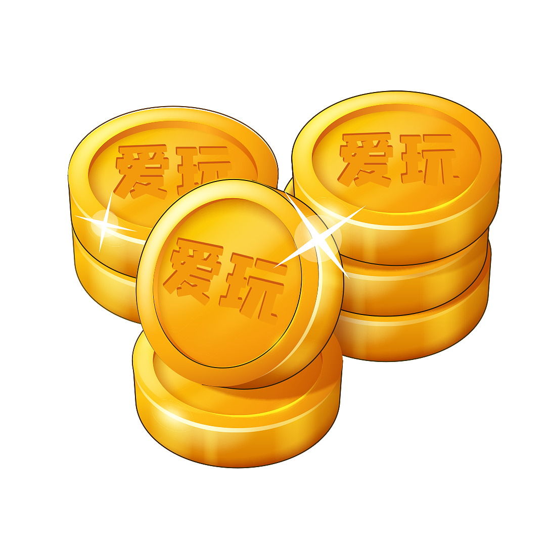 麻将游戏人物立绘钻石金币设计