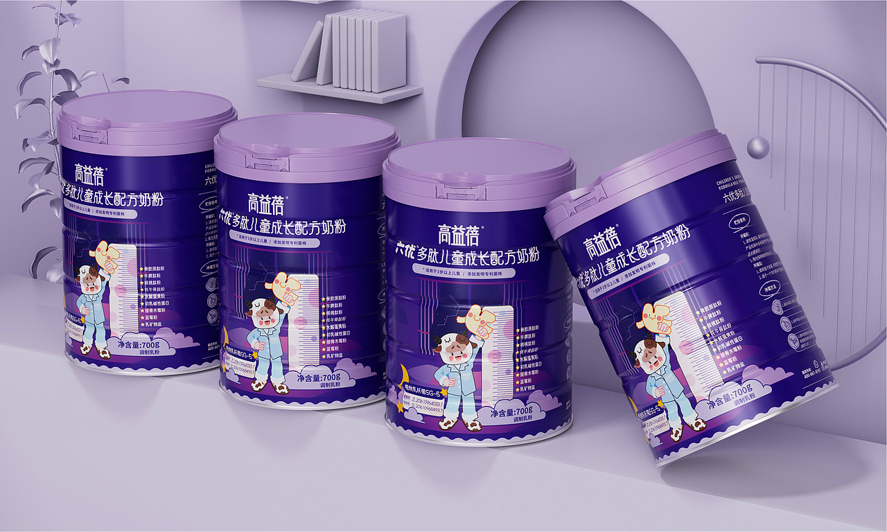 高益蓓-六优多肽儿童成长配方奶粉