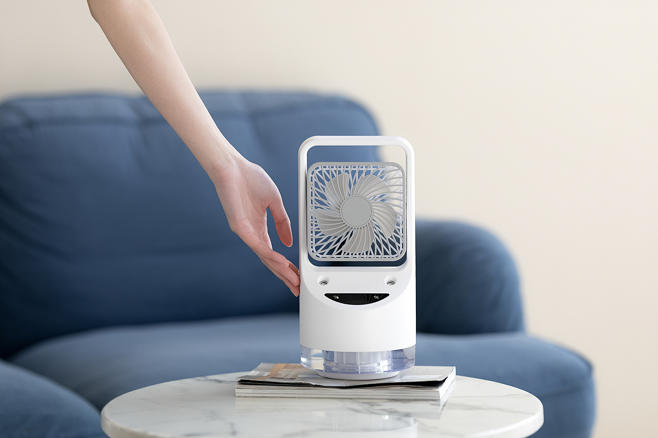 品牌案例丨维特世嘉水立方加湿风扇（图ZMzA3MTE4MDM2） - 产品摄影 - 站酷设计师白底图原创素材 - 站酷ZCOOL