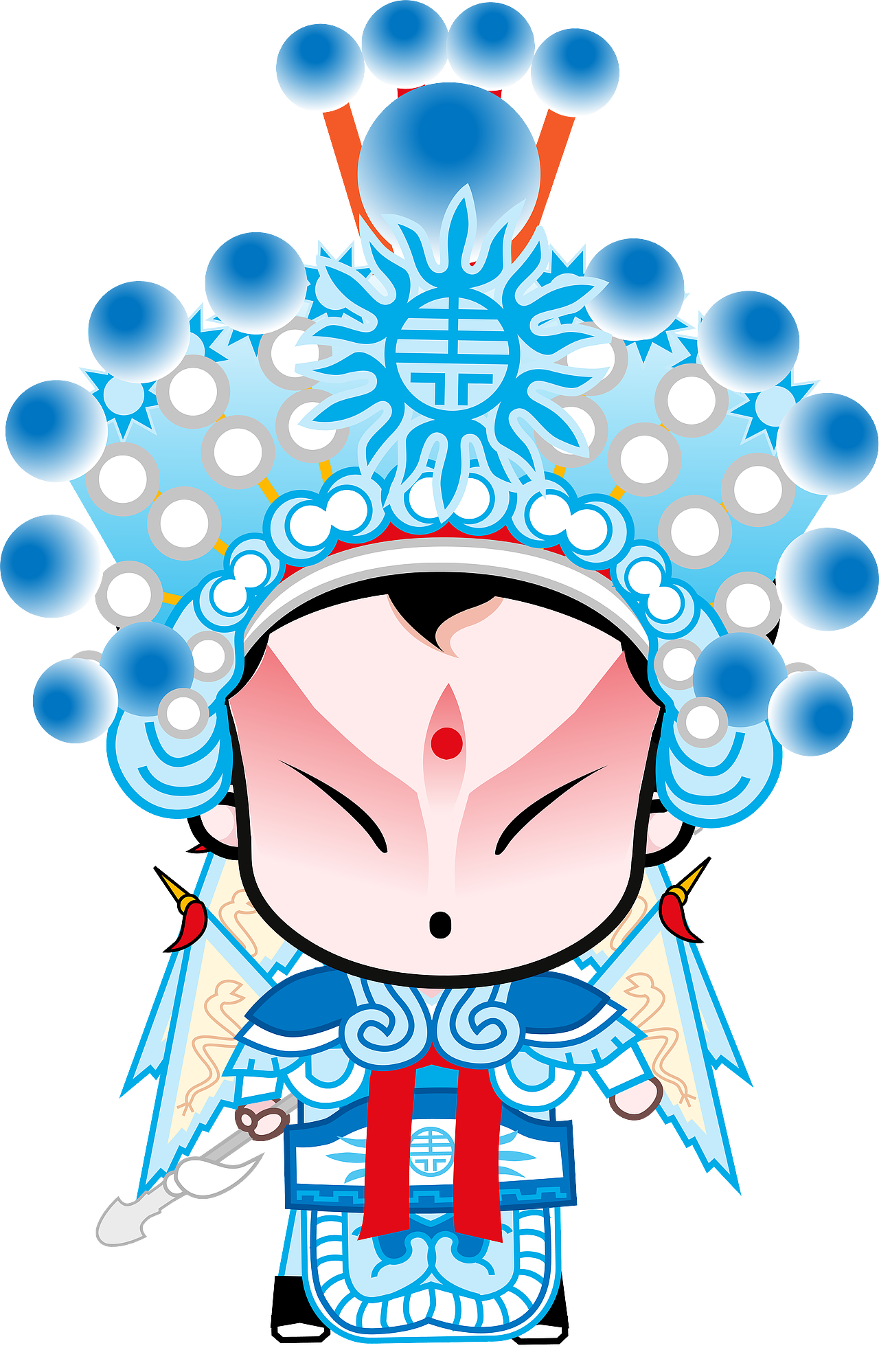 国粹京剧国粹宝贝q版京剧动漫卡通高清大图