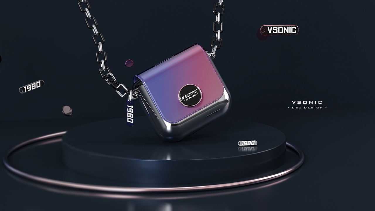 vsonic tws耳机 潮流鬼马风|工业/产品|电子产品|橘子绵绵冰_原创作品